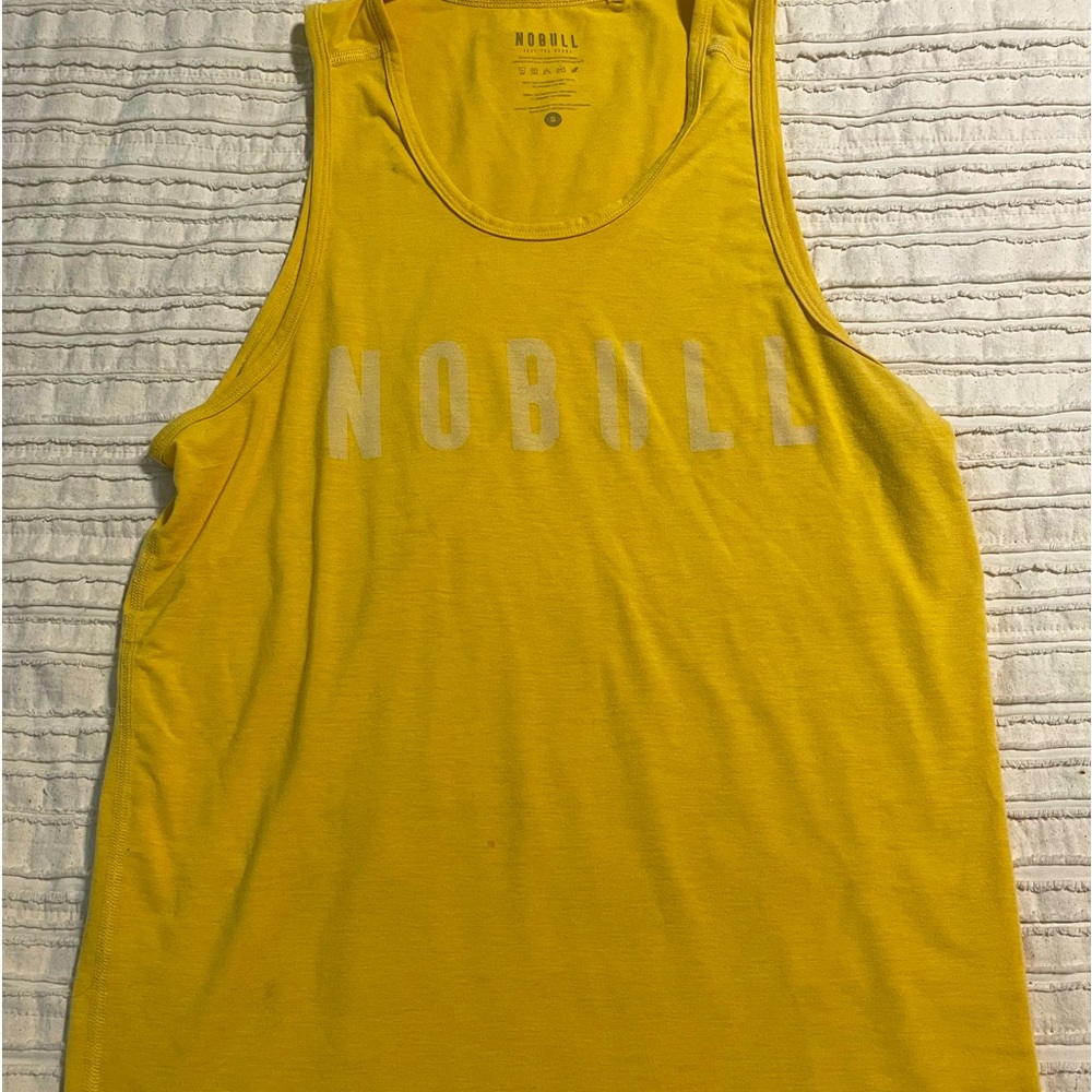 Mens nobull yellow tank